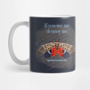 Spotted Lanternfly in light blue Mug